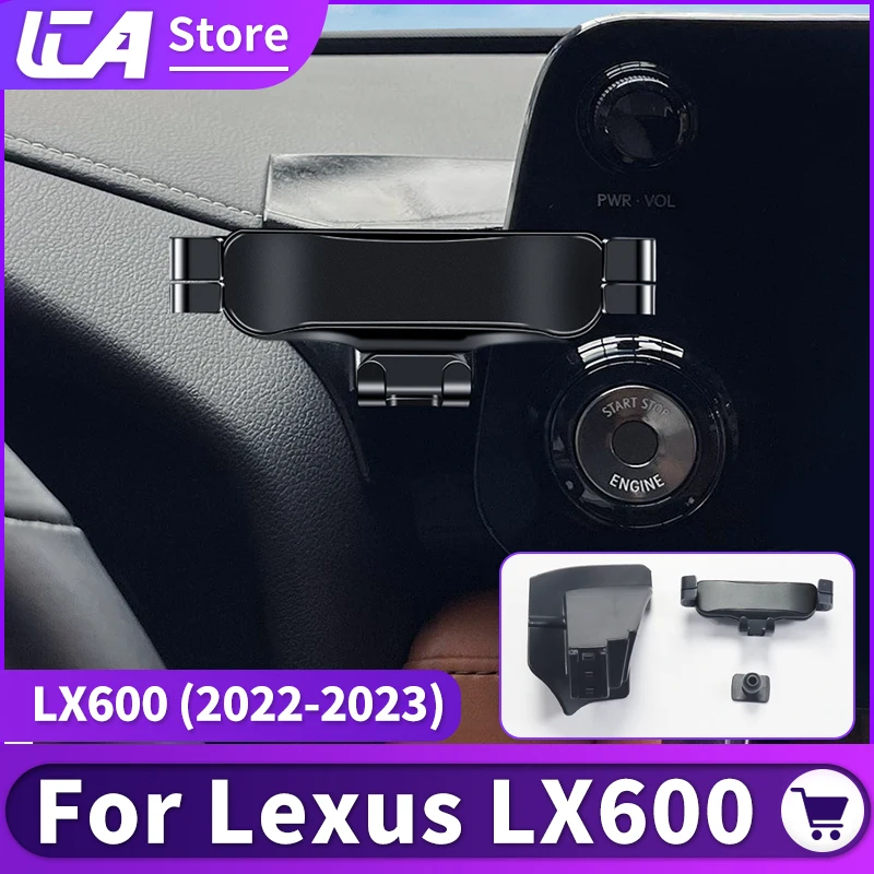 Multifunctional Car Phone Holder Suitable for 2022-2023 Lexus 600 Lx600 Navigation Fixed Clip Modification Accessories