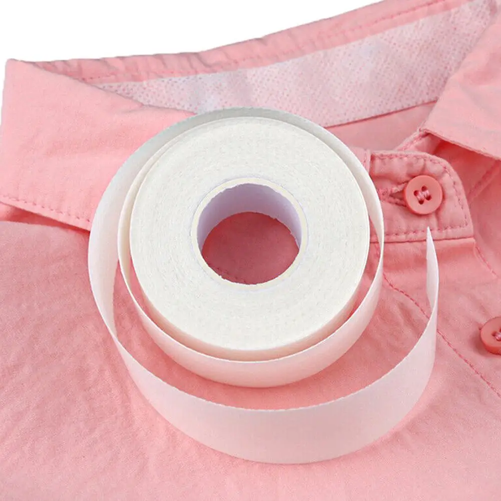 Parche absorbente de sudor para cuello blanco, camisa autoadhesiva desechable de verano, invisibilidad contra manchas de sudor