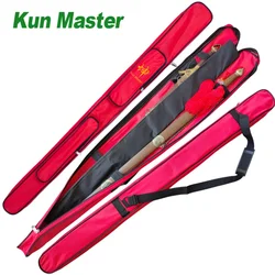 Kun Master Tai Chi 1.3 Meter Sword Bags Shoulder Strap Kendoist Oxford Fabric Leather Kendo Aikido Iaido Bag Red