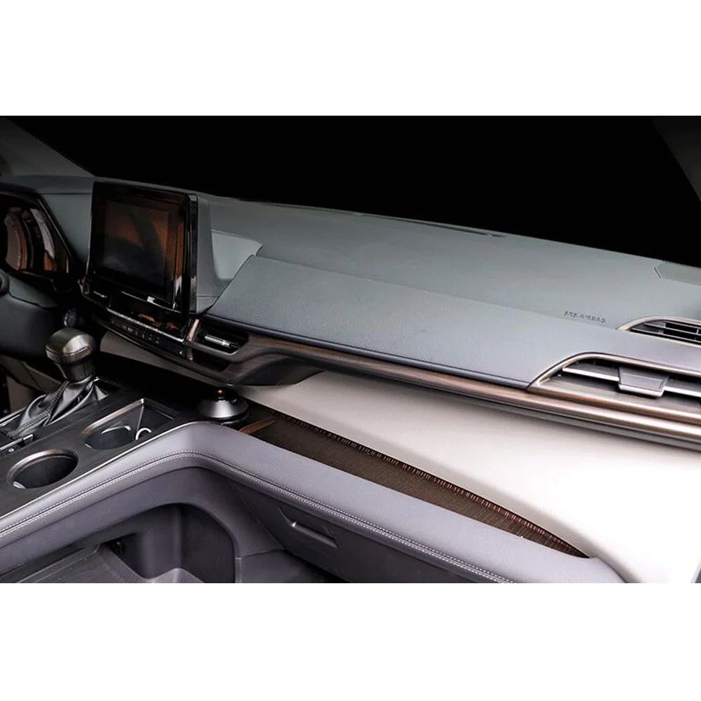 For Toyota Sienna 2021 2022 2023 Car Co-pilot Glove Box Control Dashboard Trim Cover ABS Plastic Decoration Accessories Stickers - view 4