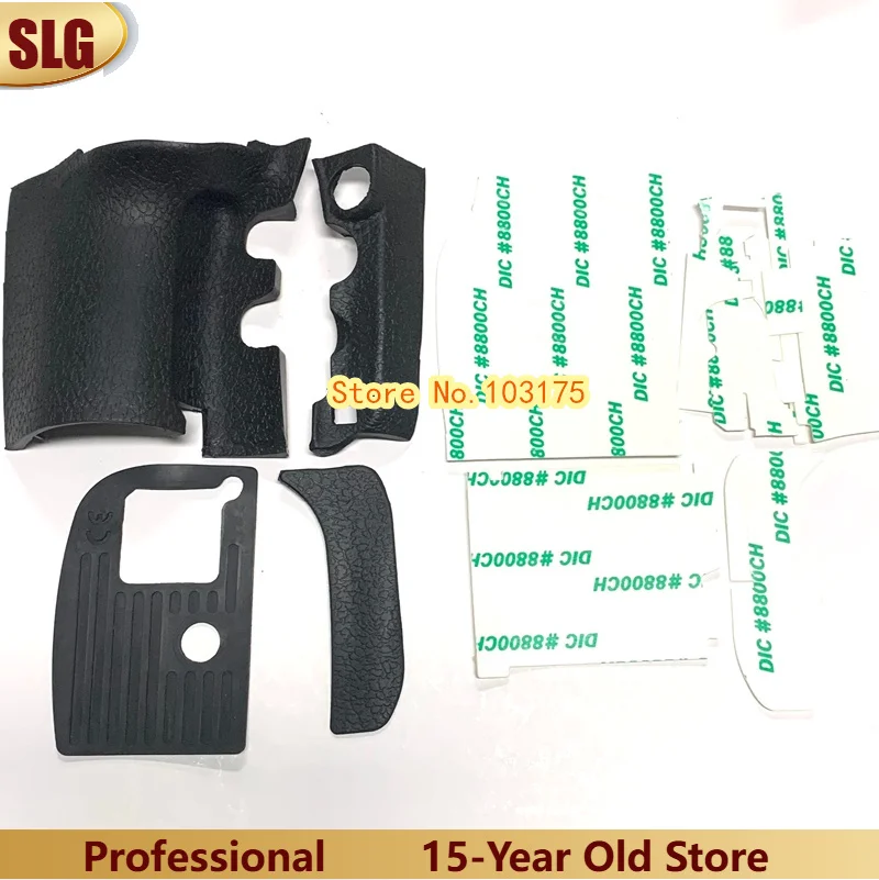 جديد مجموعة من 4 قطعة لنيكون D800 D800E قبضة الكاميرا الجسم أسفل غطاء مطاطي وحدة اليد جزء الشريط