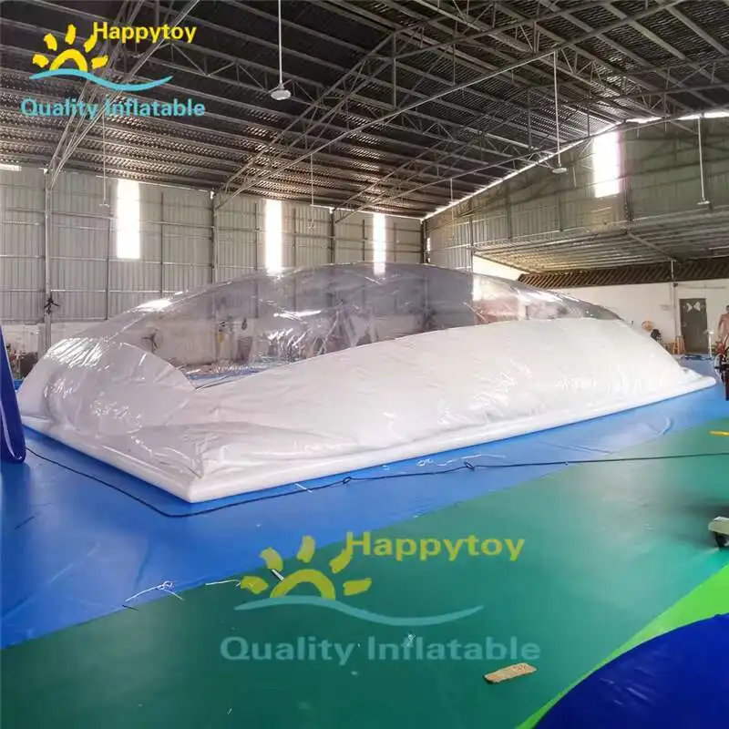 Komplette transparente aufblasbare Poolabdeckung für den Außenbereich, Zelt, aufblasbare PVC-Poolkuppel mit Tunnel