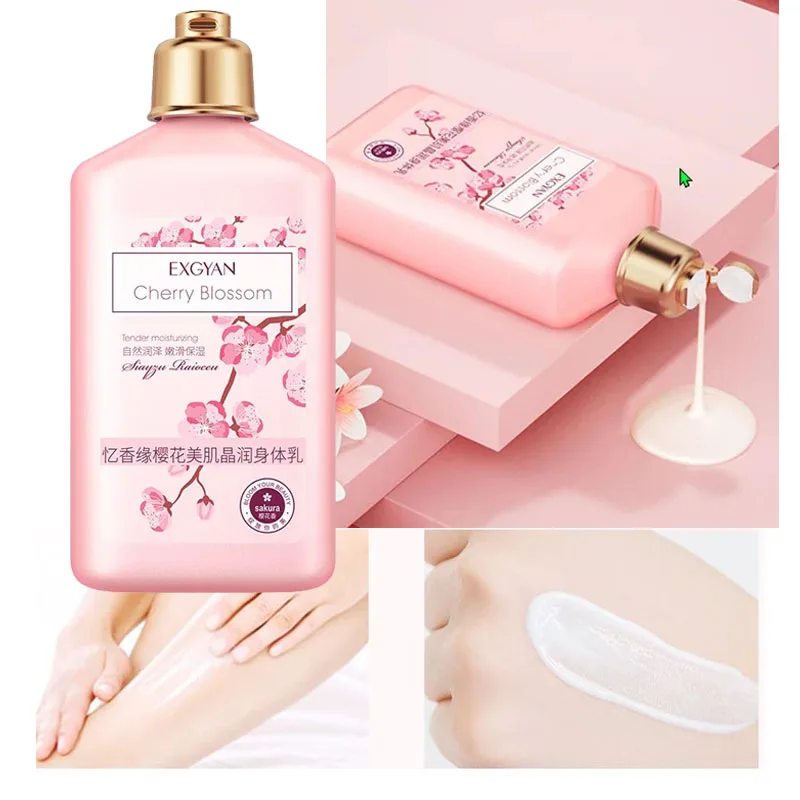 260g Cherry Blossom Moisturizing Hydrate Body Lotion - Anti-Aging Brightening Skin Elasticity Repairing Water Smooth Skin