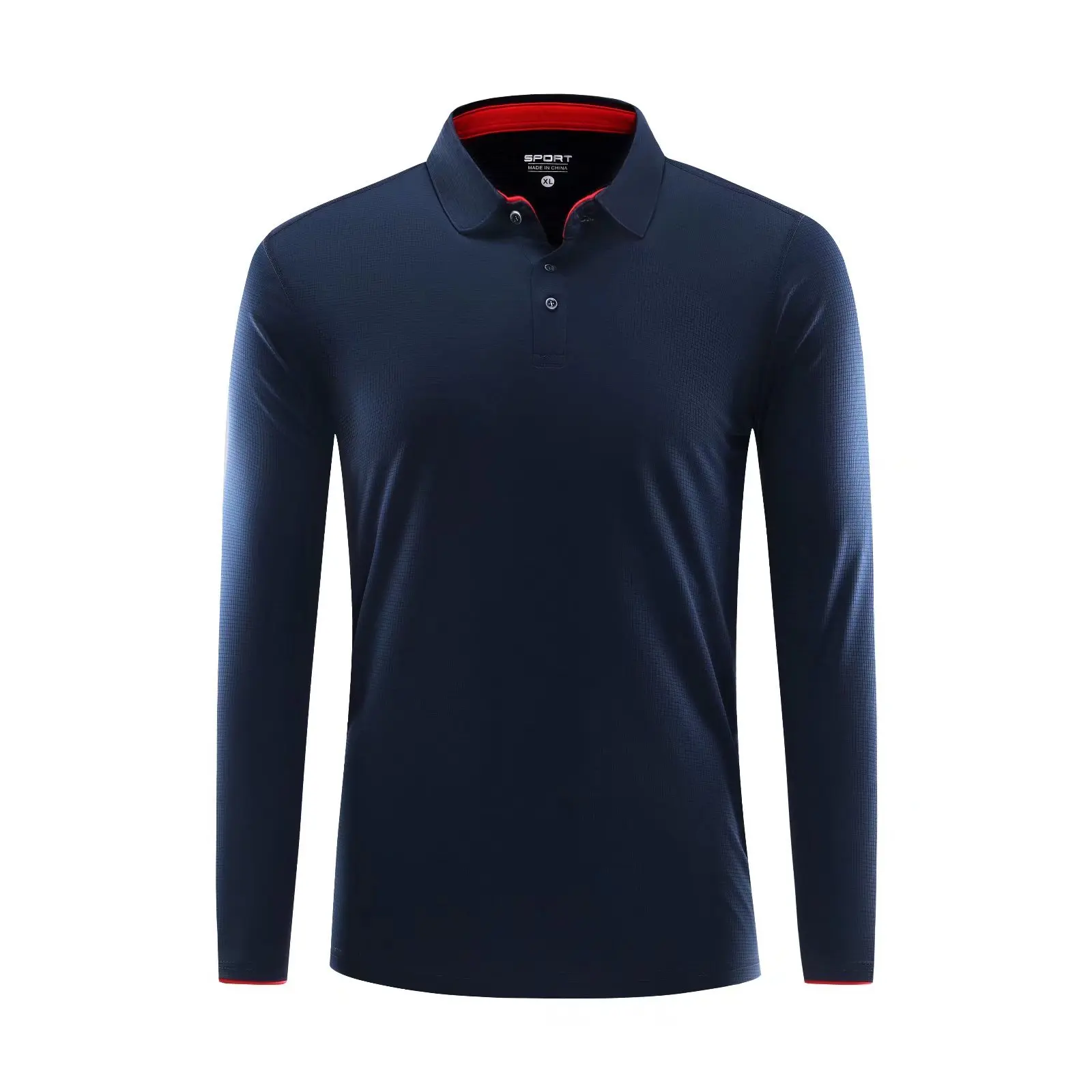 

High Quality Plus Size Golf Shirt for Men 2023 Summer Turn Down Collar Long Sleeve Leisure Sportswear Crossfit Running Tops