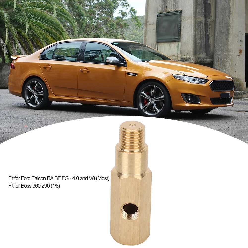 NPT Oil Pressure Gauge Adapter Oil Pressure Gauge Adapter 1/4 NPT Brass T Piece Sender Fit for   BA BF FG - 4.0 and V8