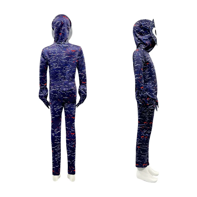 Halloween Horror Monster Cos Suit Game Anime Movie Cosplay Costume Onesie Tights Children Adult Bodysuits One Eye Big Mouth view 3