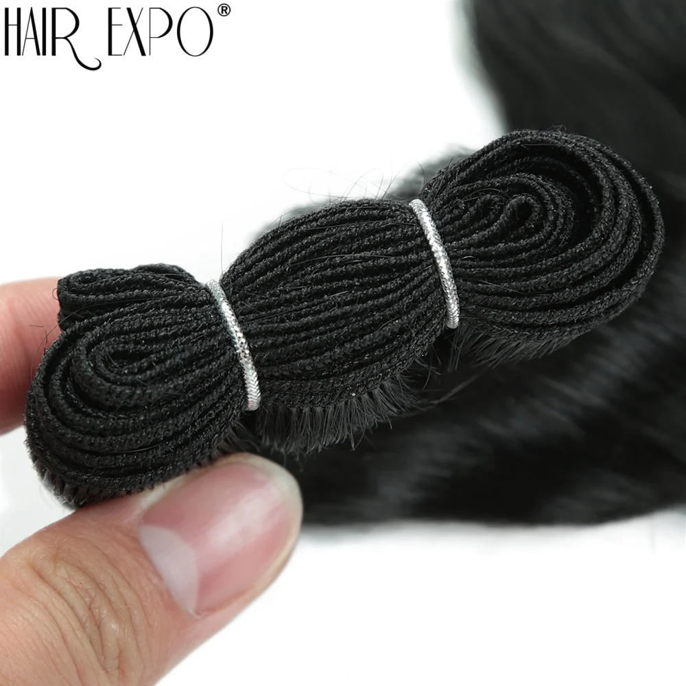 Body Wave Haarbündel 24 Zoll Piano Blonde Natürliche Synthetische Haarverlängerungen Ombre Dicker Pferdeschwanz Lockiges Haar zum Weben für Frauen – Detail 7