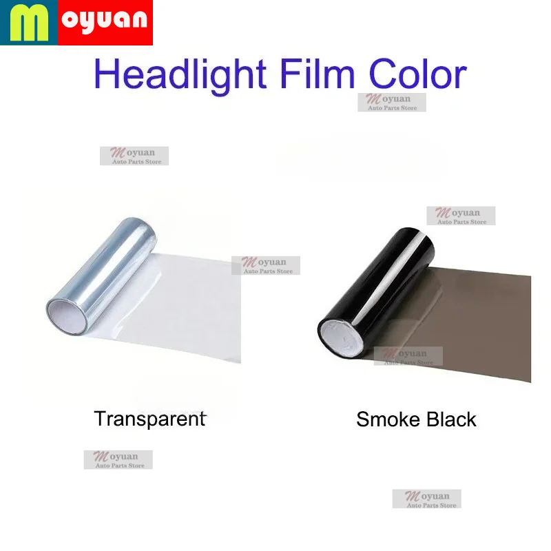 2021-2024 For Audi Q5 Sportback S line Car Headlight Protective Car Film Transparent Black TPU Exterior Sticker Car Accessories