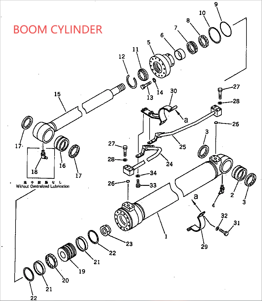 KOMATSU PC100-5 BOOM/ARM/BUCKET/BLADE/SWING SEAL KIT AND MAIN PUMP MAIN VALVE SWING MOTOR TRAVEL MOTOR SWIVEL JOINT KIT