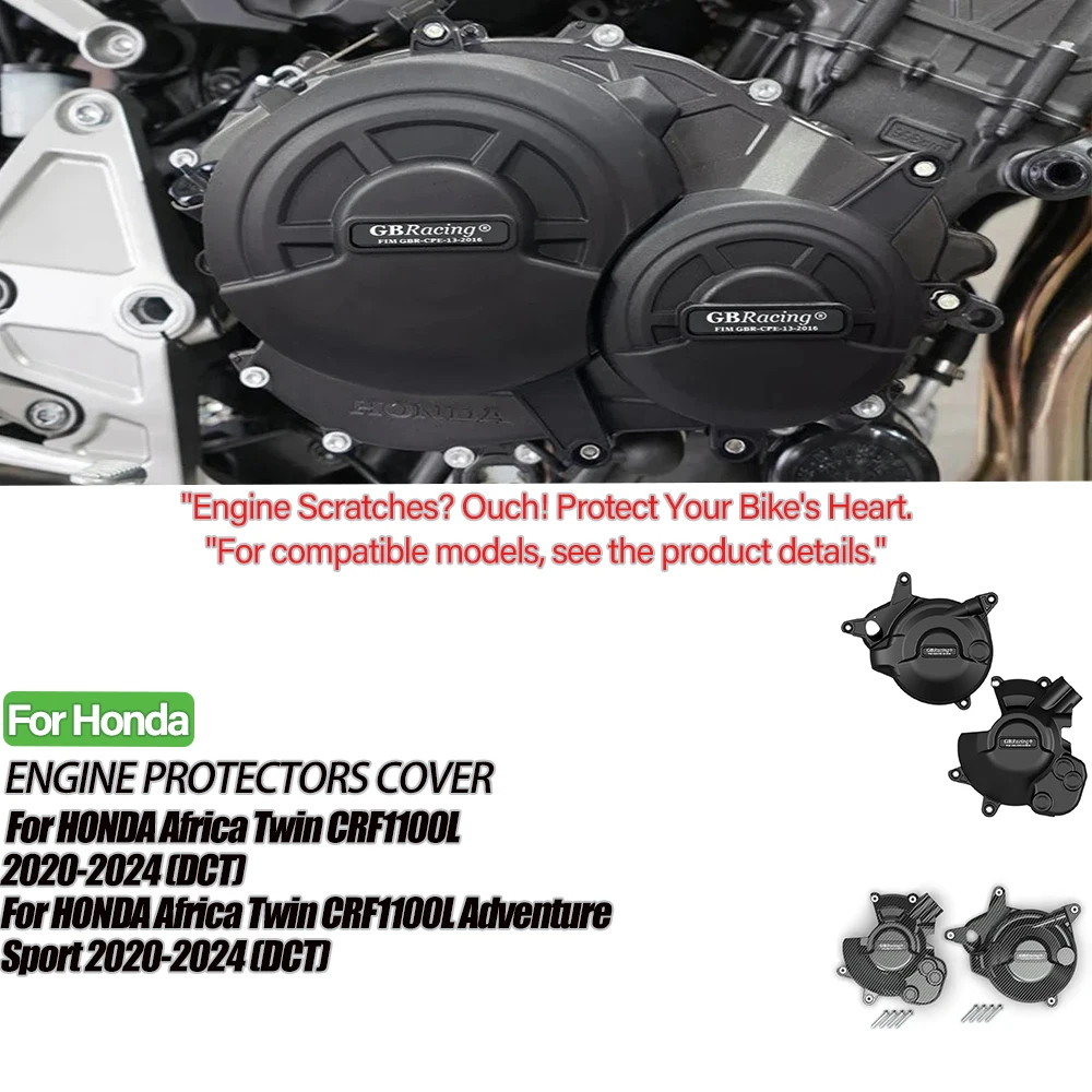 

For Honda Africa Twin CRF1100L 2020-2024 (DCT) & Adventure Sport (DCT) Engine Clutch Cover Protection Motorcycle Accessories