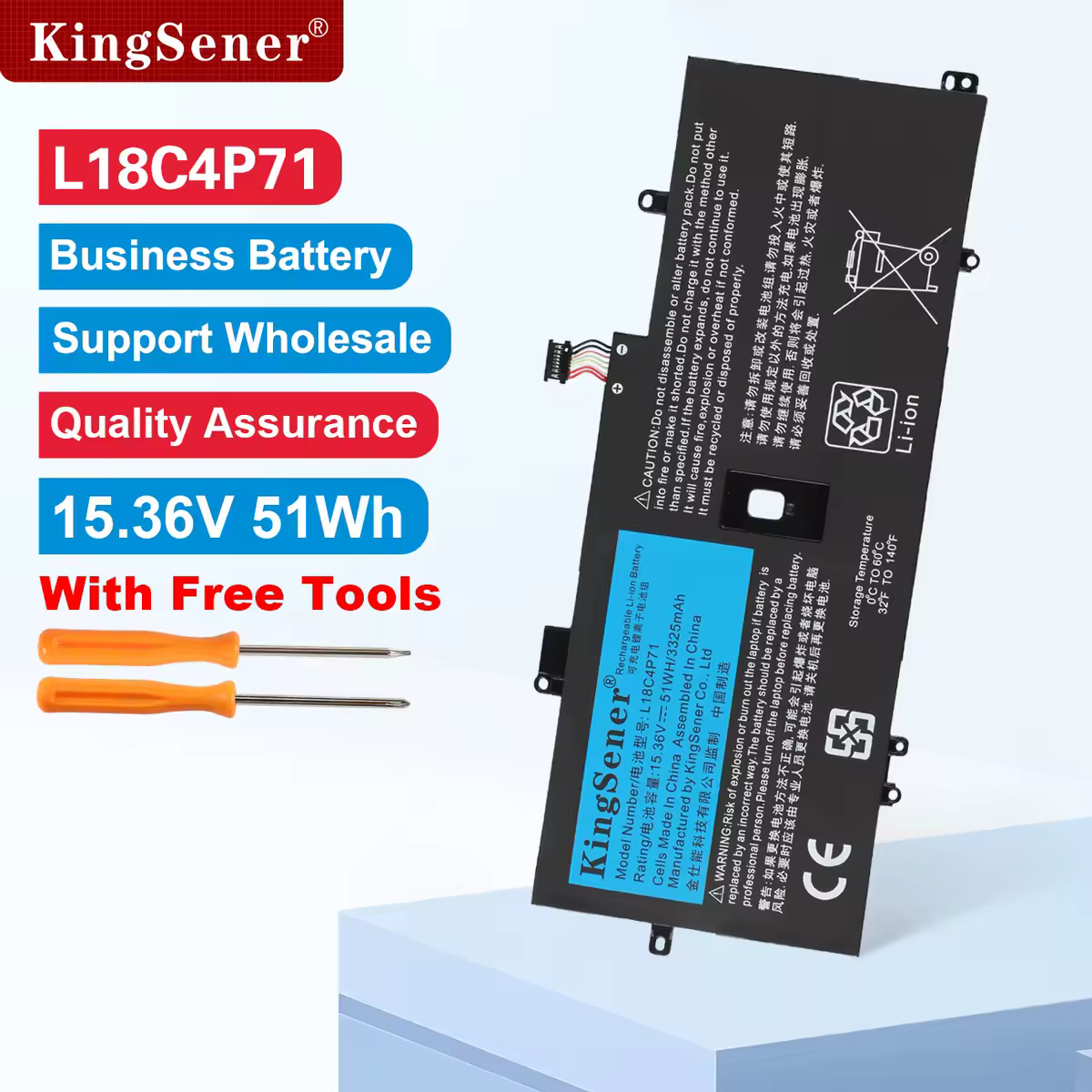 KingSener L18C4P71 L18M4P72 51Wh Battery for Lenovo ThinkPad X1 Carbon 7th 8th Gen X1 Yoga 4th 5th Gen L18L4P71 02DL004 02DL005