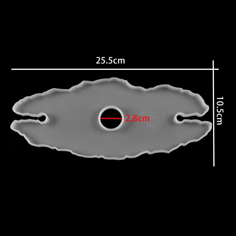 Wyczyść nieregularne stojak na wino żywica epoksydowa Mold lampka do wina Coaster silikonowe formy do DIY rodzina dekoracja stołu na przyjęcie