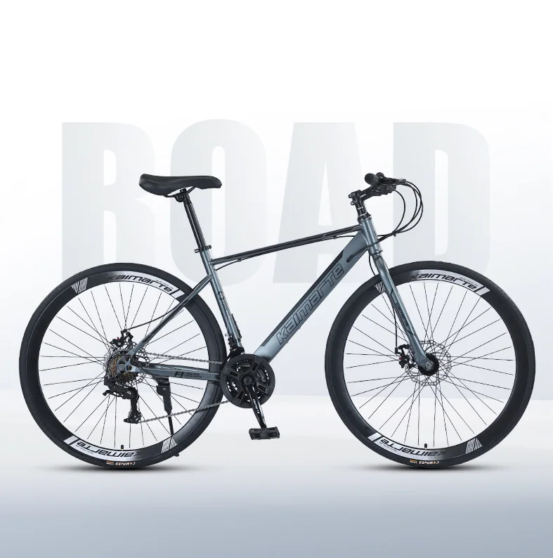 

Factory Wholesale Adult Men's Women's Racing Road Bike Straight Bicycle Variable Speed Disc Brake Steel Blueprint Model for