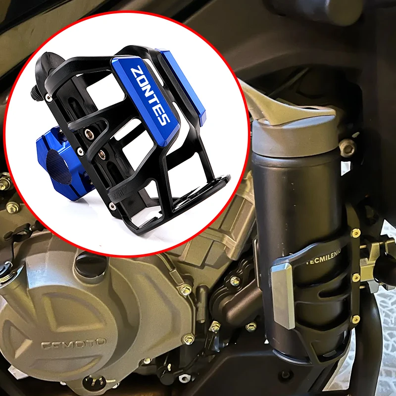 

Motorbike Beverage Water Bottle Drink Cup Holder For Zontes 703F ADV 368G 368E 368K 368D 368M 552G 501G 703R 703RR Accessories