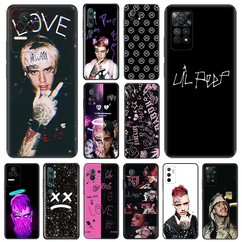 Matte Phone Case For Redmi Note 11 Pro 10 11s 10s 10a 10c Xiaomi 11t 10t Note10 Lite L-Lil P-Peep Rapper Black Soft Cover