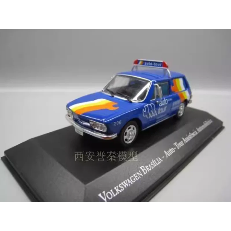 

Diecast Ixo 1/43 Scale VW Brasilia Police Car Alloy Car Model Collectible Toy Gift Souvenir Display Ornament