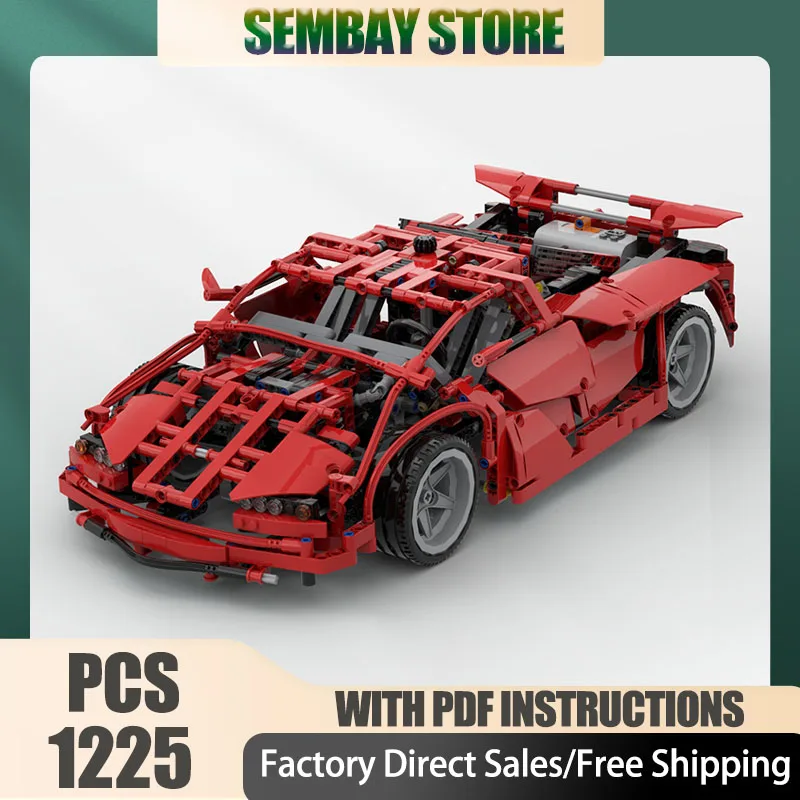 Champion Speed Cars Moc Mattoni da costruzione modulari Altri blocchi tecnologici supercar Regali di costruzione di giocattoli fai da te di Natale