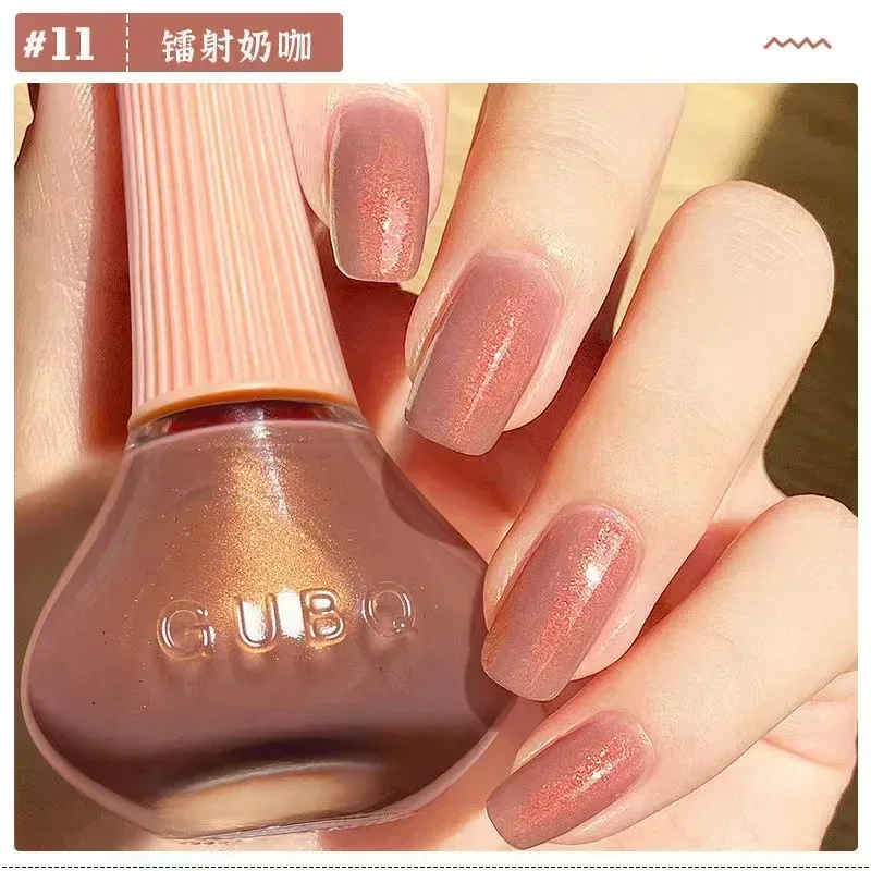 12ml เล็บน้ํามันเล็บ NO-bake Quick แห้งไม่ฉีกขาดขนาดเล็ก Glitter โปร่งใสสีแดงสีฟ้าสีเขียว Nude 45 สี