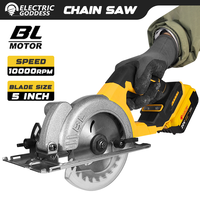 5inch Brushless Electric Circular Saw ﻿﻿Cordless 1000W Handheld Woodwork Saw 45 degrees Power Tool ﻿For Dewalt 20V Battery Pin