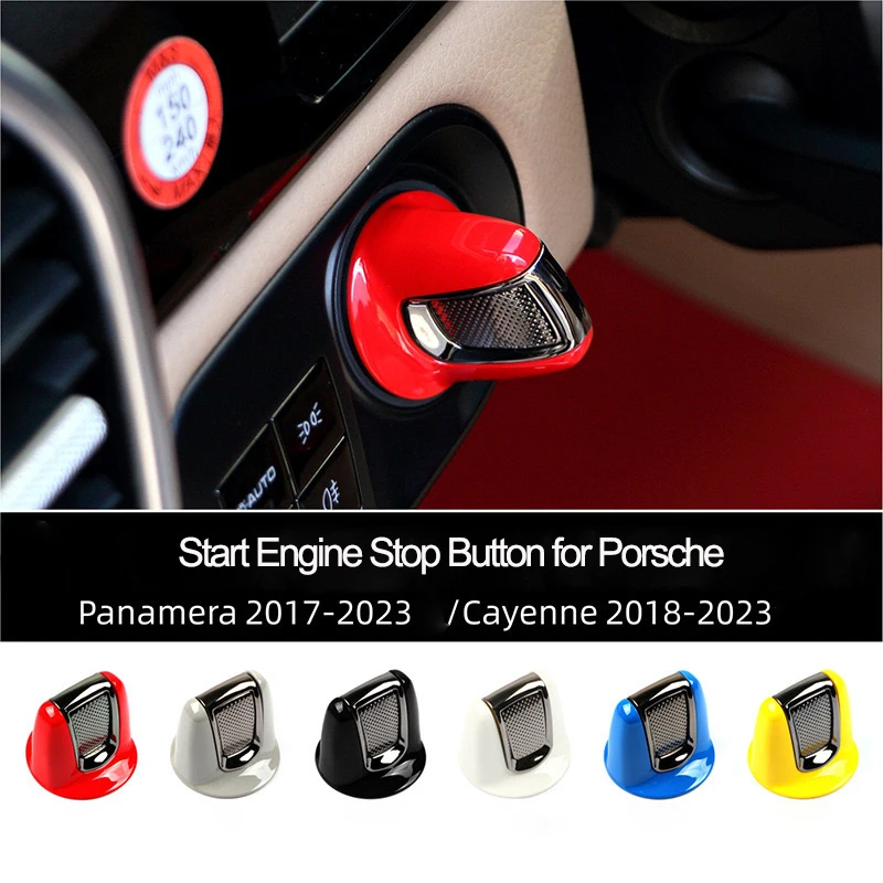 Car Ignition Start Engine Stop Button Knob Bracket Decoration Trim For Porsche  Cayenne 9YA.1 2018-23 Panamera 2017-23  971