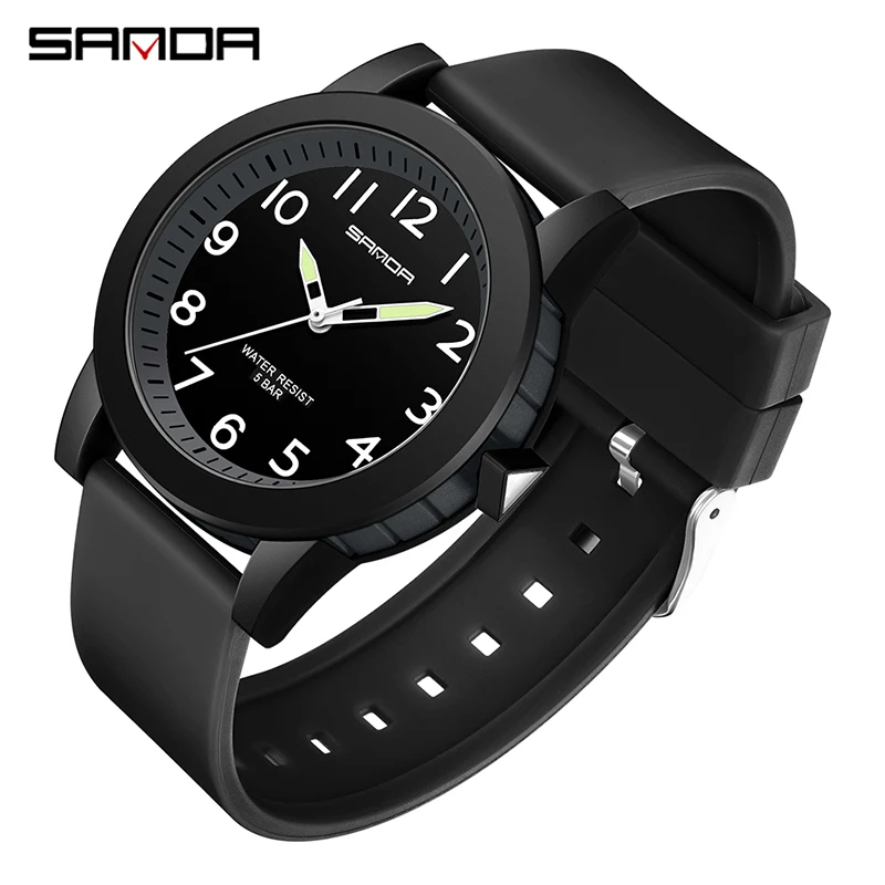 SANDA New Sport Military Men\'s Watches Casual Analog Quartz Watch 50M Waterproof Wristwatch Man Fashion relogio masculino 3220