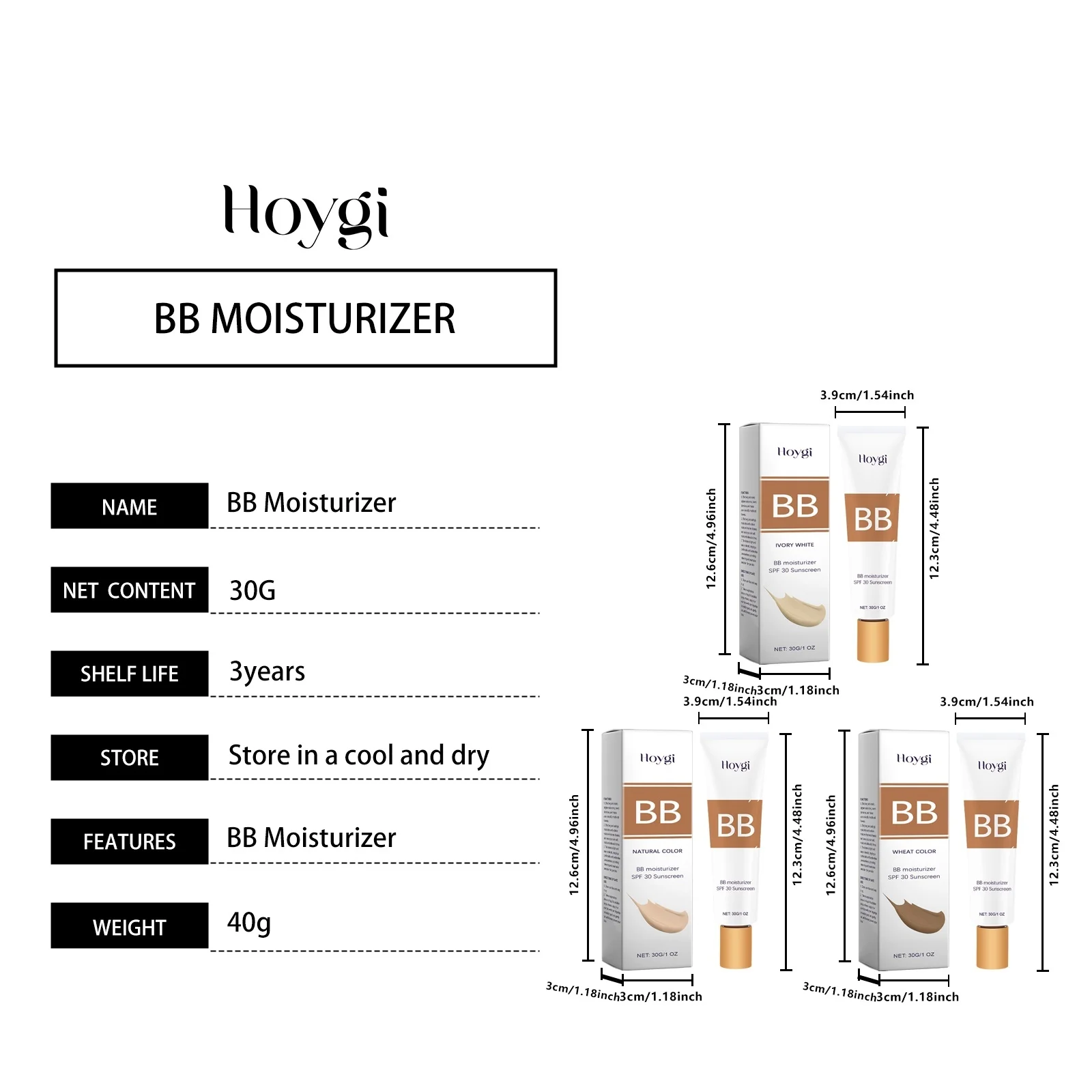 كريم أساس سائل لحماية الترطيب من سلسلة Bb كريم خافي عيوب البشرة وقاعدة خفيفة لعزل المكياج