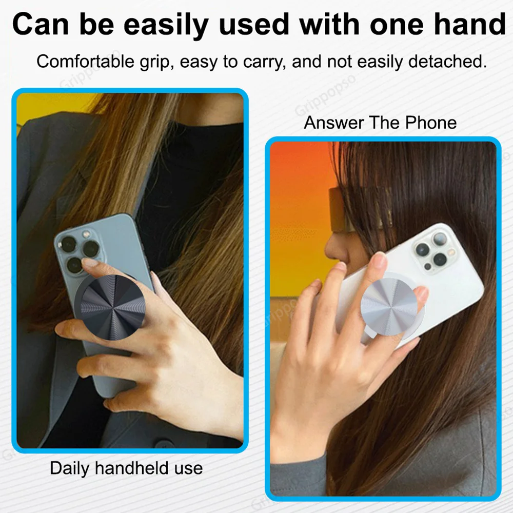 Grippopso Magnetischer, zusammenklappbarer Handy-Griff für Samsung, Halter, Sockel, Tasche für iPhone 52, magnetisch, sicher, Ring, Finger, erweiterbar – Detail 9