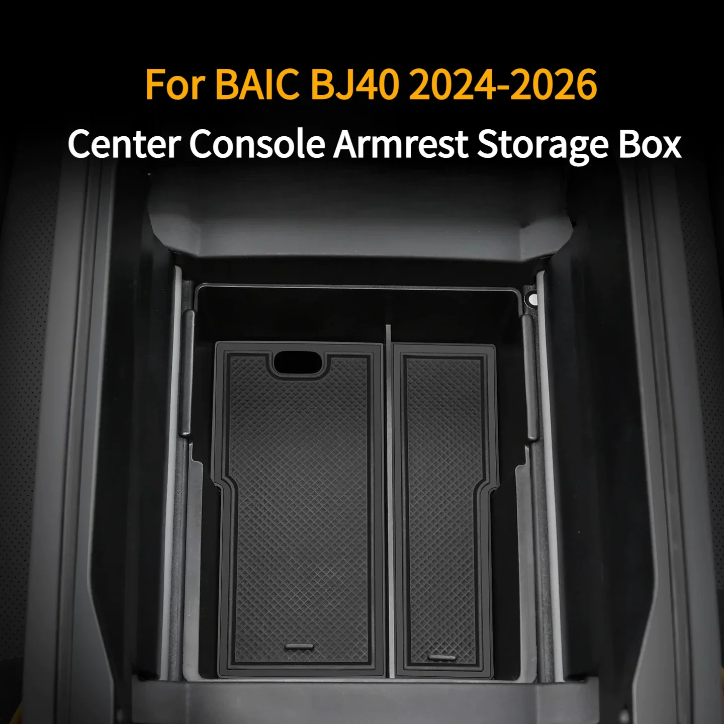 For BAIC BJ40 2024-2026 Car Center Console Armrest Storage Box Decorative Partition Storage Organizer Upgrade Interior Accessory detail image 6