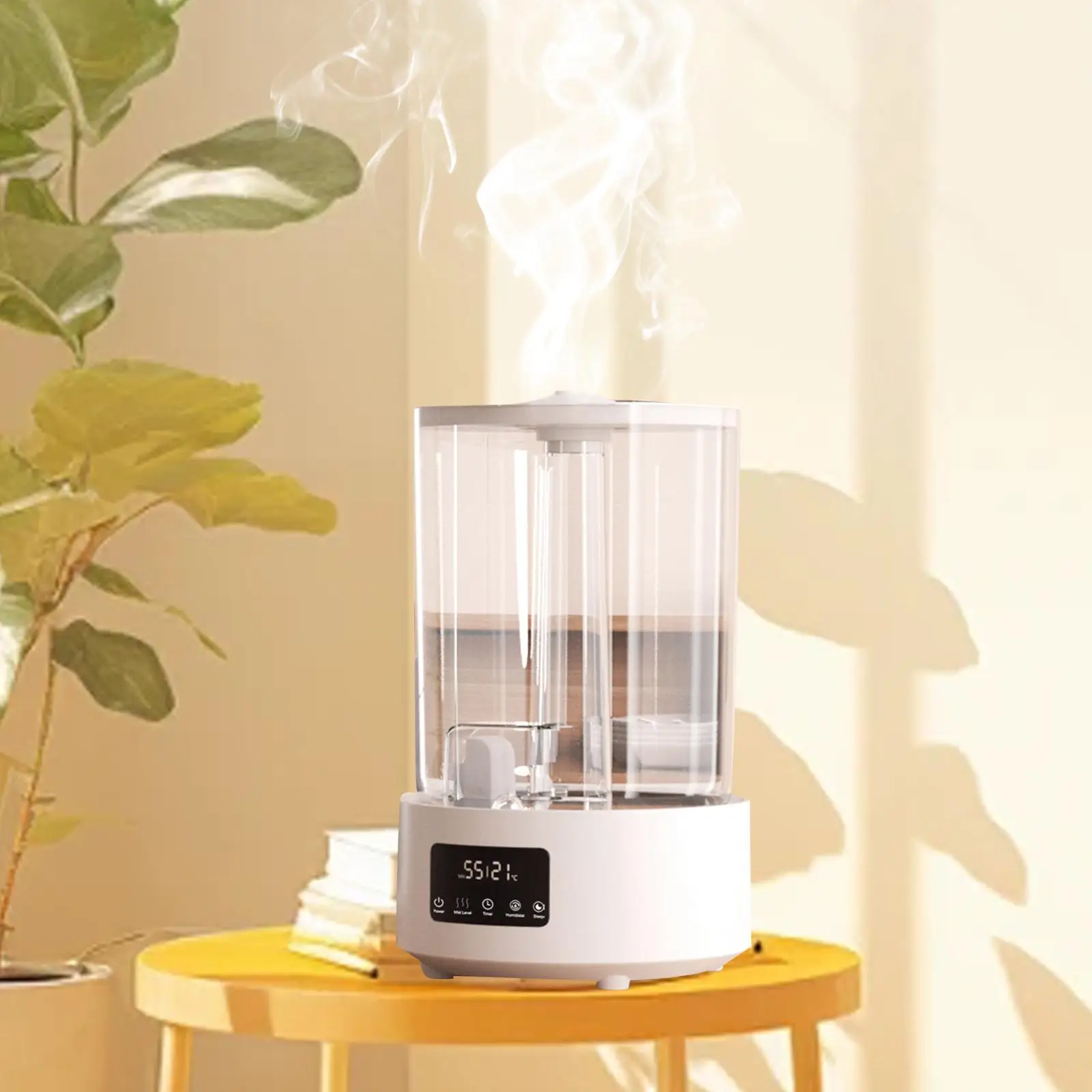 

Air Humidifier with Night Light Large Capacity Timer Quiet Cool Mist Humidifier for Desk Travel Bedroom Small Space Nursery Room