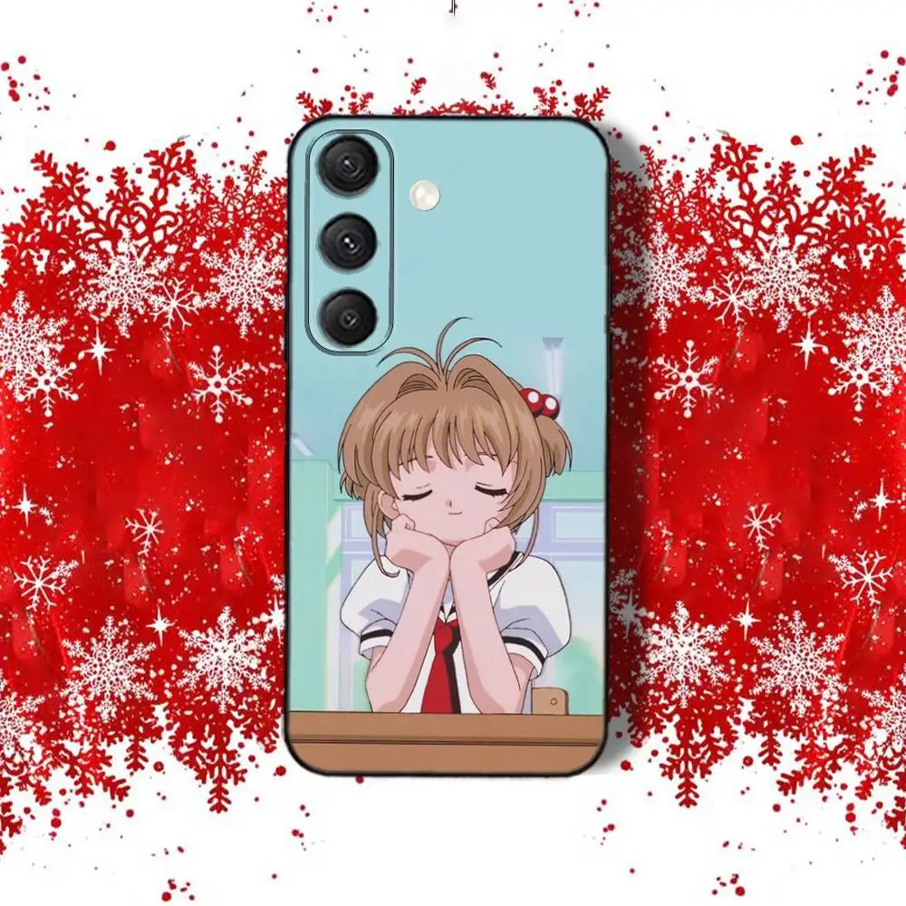 S-SakuraS Comic CardcaptorS Telefoonhoesje voor Samsung S22, S24, S25, S23, S20, S30, S21, Ultra, Plus, 5G, Fe, Lite schokbestendige duurzame Cover