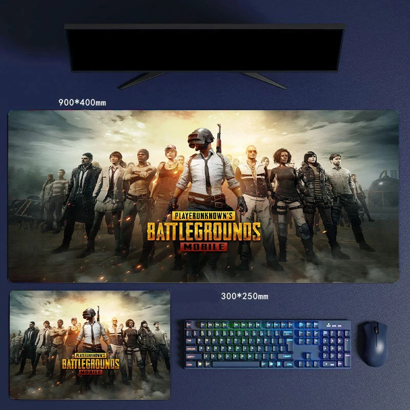 30/60/70/80cm PUBG Mouse Pads PLAYERUNKNOWN’S BATTLEGROUNDS Locking Edge Skiproof Mice Computer Rubber Keyboard Laptop Props