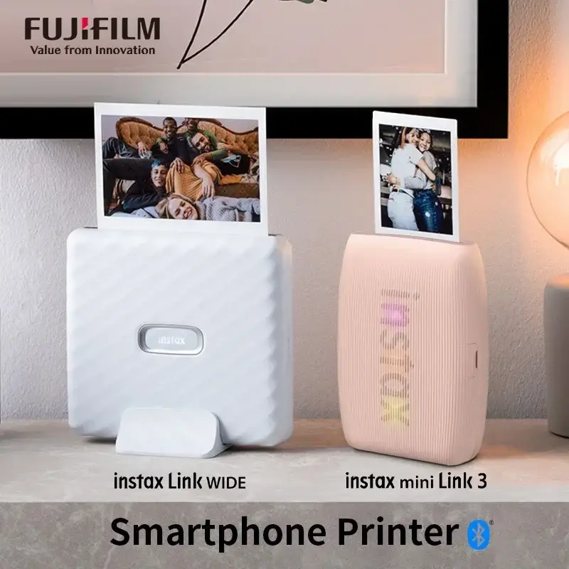 طابعة Fujifilm Instax Mini Link 3، طابعة Wide link، طابعة SQ link، طابعة Instax Pal، طابعات صور فورية لتطبيقات الهواتف الذكية