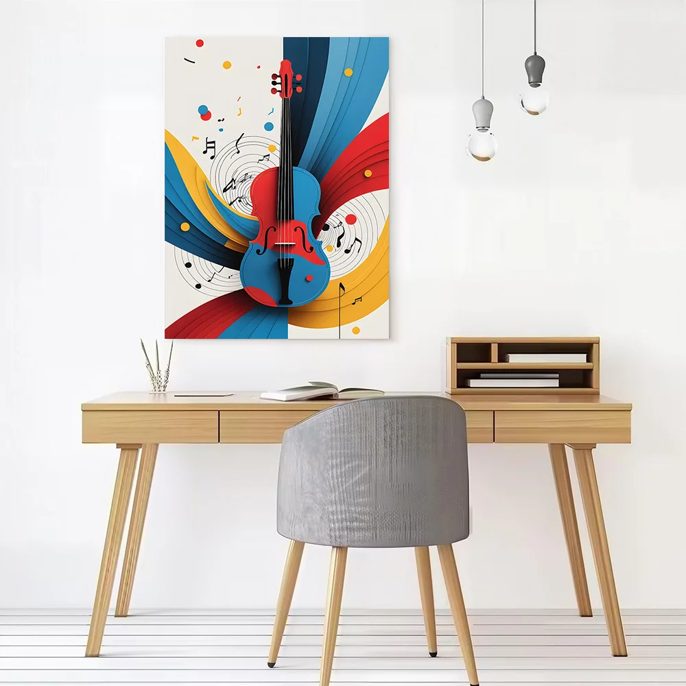 Violin Music Art Poster Customizable Printed Canvas Painting for Pictures Wall Art Decorative Paintings Room Decorations Frames