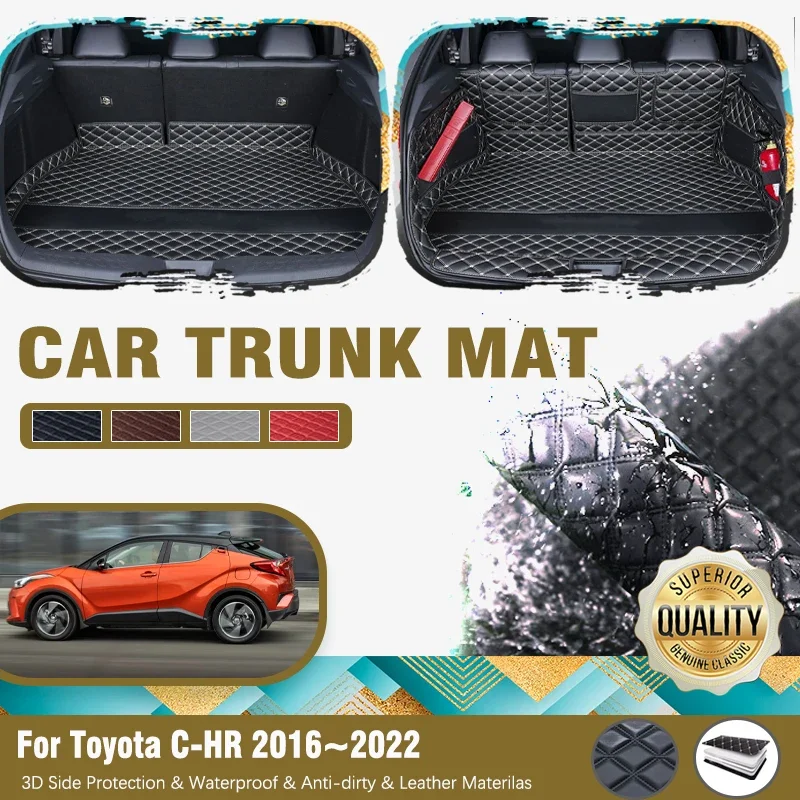 

Car Trunk Mats For Toyota C-HR CHR IZOA AX10 AX50 2016-2022 Anti-dirty Cover Storage Pad Cargo Liner Carpet Rug Auto Accessories