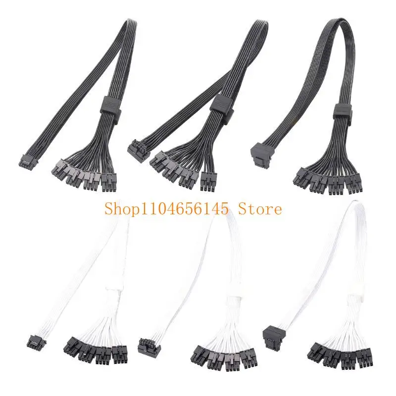 5asd 16Pin(12+4) PCIE5.0 GPU خط محول 16pin Pcie5.0 إلى 4 8pin بطاقة الرسومات