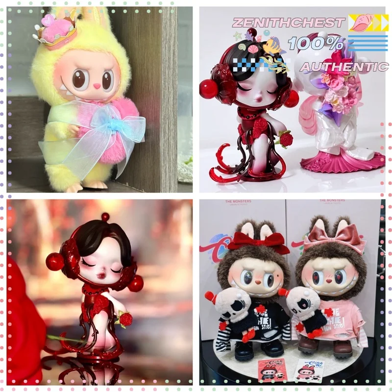 

Оригинальная фигурка POPMART Skullpanda и виниловая кукла Labubu из специальной серии ко Дню святого Валентина — уникальный романтический подарок-сюрприз