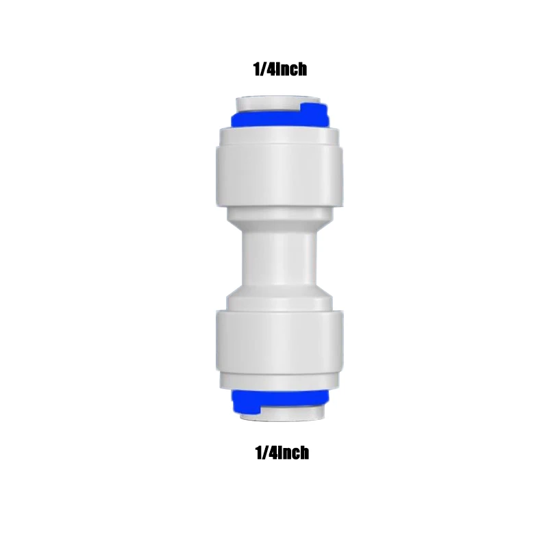 4PCS RO Water Hose Connection Straight Elbow Tee 1/4