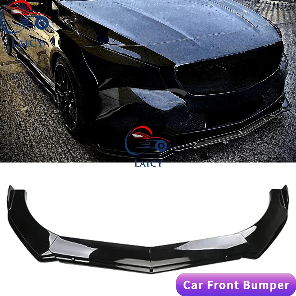

LAICY For CLA220 CDI Coupe Car Front Bumper Chin Lip Spoilers Body Kits Splitter Skirt Diffuser Protection Guard Covers