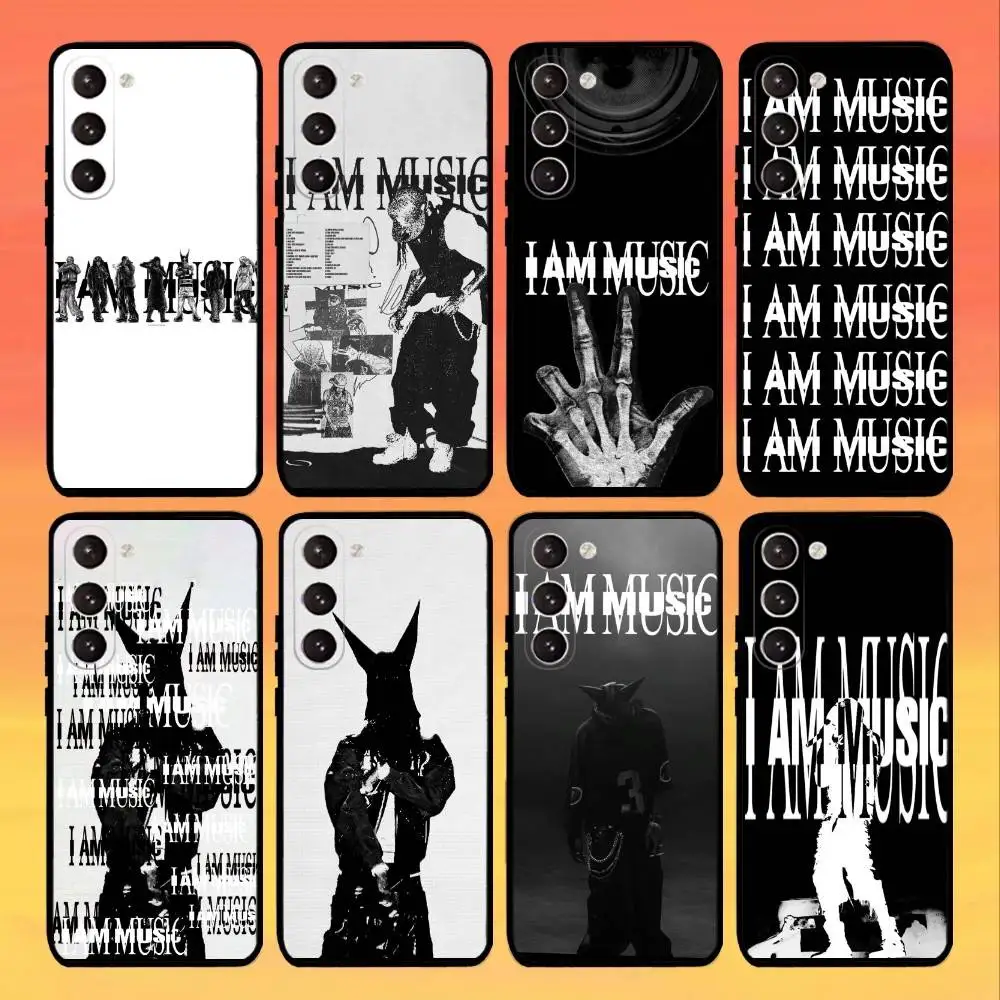 

I AM MUSIC Playboi C-Carti Phone Case For Samsung Galaxy A73,A72,A71,A70,A53,A52,A51,Others Soft Black Cover