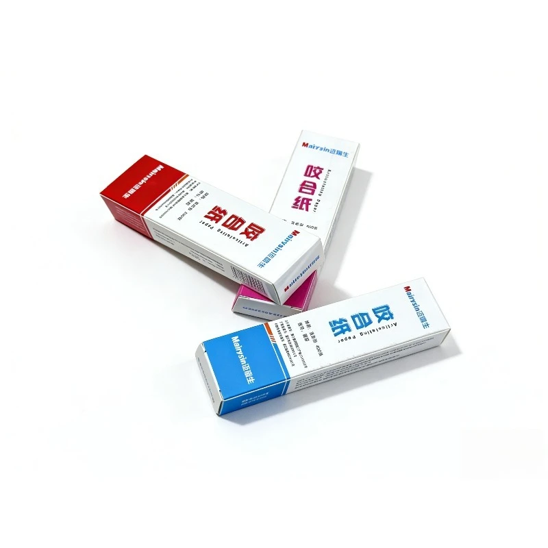 

Dental Occlusal Paper Straight Stripe 400pcs Thin 200pcs Thick Two-color Occlusal Record Marking Paper