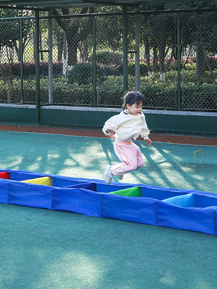 Kindergarten Cloth Magic Train Outdoor Children Crawling and Jumping Outdoor Game Props Sensor Integration Training Equipment