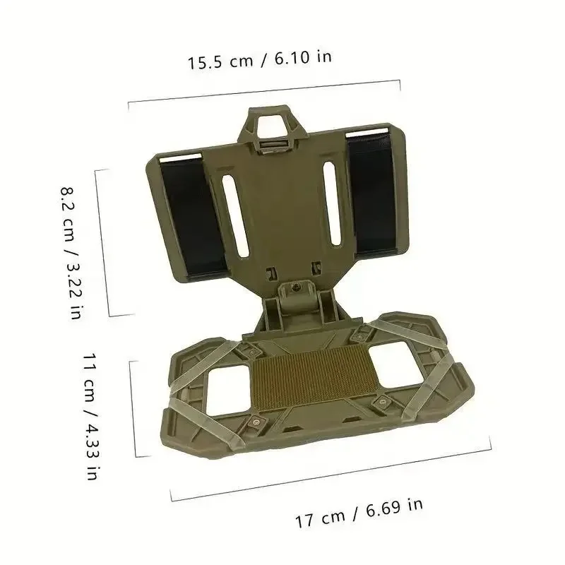 Тактическая панель MOLLE, складной держатель для телефона и GPS, аксессуар для нагрудного жилета, для охоты, страйкбола, активного отдыха