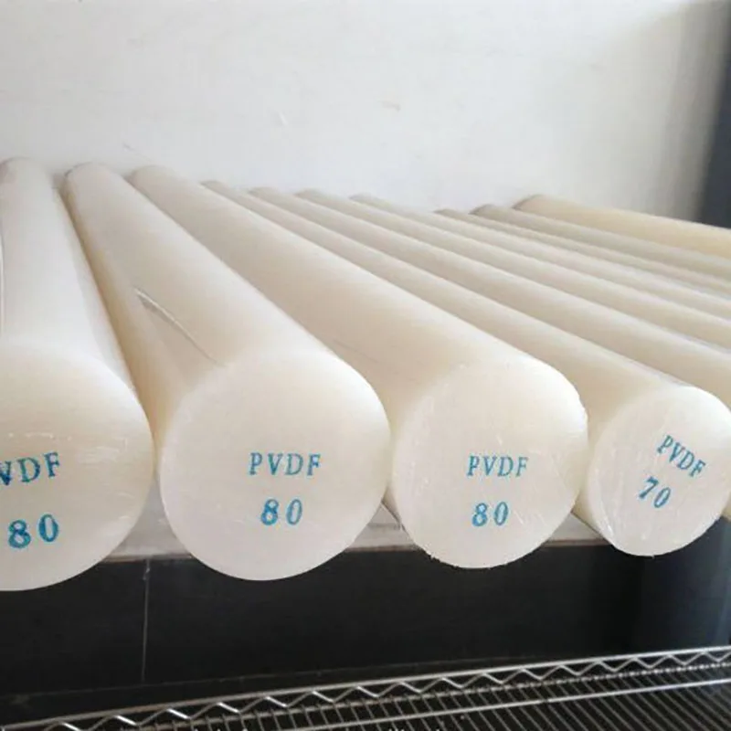 Engineering plastics, high chemical and heat resistance PVDF rods, acid and alkali resistant polyvinylidene fluoride round rods