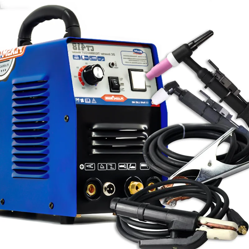 Plasma Welding Machine CT418 110V/220V Inverter Plasma Cutter ARC TIG CUT 3 In 1 Function Stick Welder Machine 180A 16mm Cut