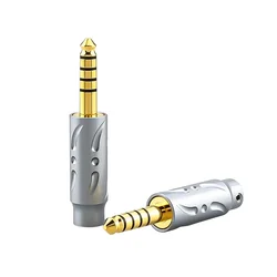 Viborg VH302G High Grade 3.5mm Stereo Plug 4.4MM Balanced Audio Plug HIFI Gold /Rhodium Plated 3.5mm Stereo Connector