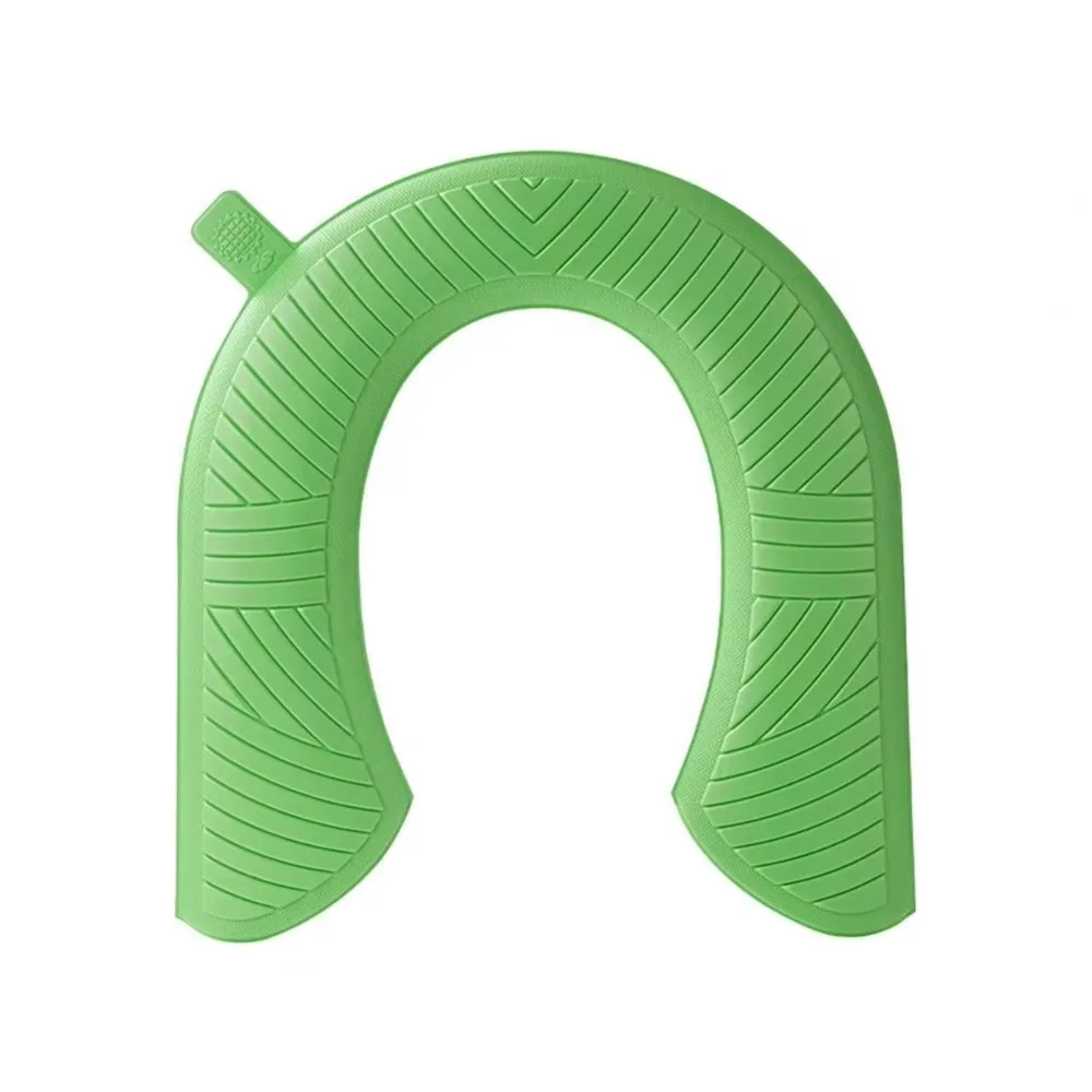 Soft Toilet Seat Cover Non-Slip U-shape Thickened Toilet Seat Thickened Solid Color Texture Toilet Seat Cushion Bathroom Use