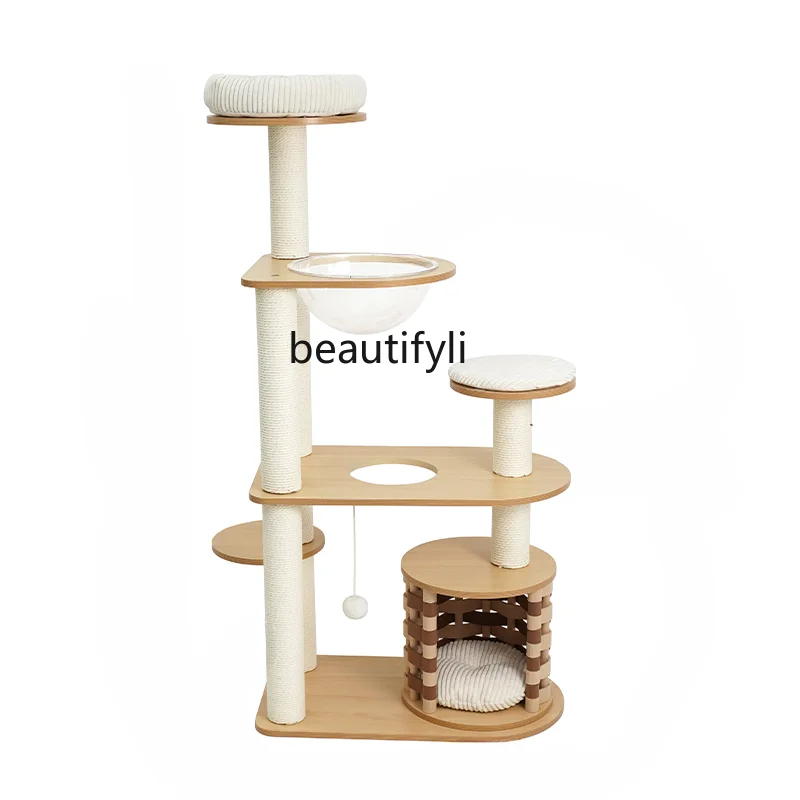 

Cat Climbing Frame Cat Tree Integrated Modern Style Cat Climbing Frame Children Do Not Cover an Area of Pet All Products