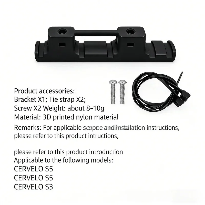 1pc for Shimano Di2 Battery Holder Kit 11S 12S for Cervelo S5 S3 SS Internal Frame downtube toward Bottom Bracket by 3D Printing