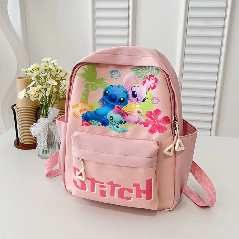 

Fashion Stitch Nylon Backpack Disney Cartoon Backpack Light Travel Boys Girls Primary Schoolbag Large Capacity Kawaii Backpack