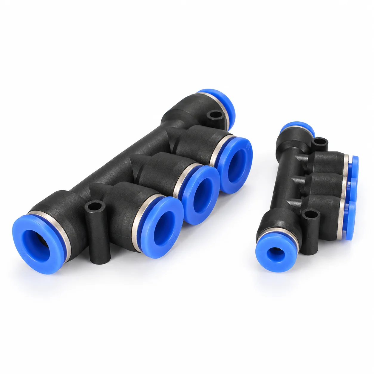 1PCS PK Pneumatic Quick Connector 4mm 6mm 8mm 10mm 12mm Push In Five Way Air Distributor Tube Plastic Fitting Coupler Adapter